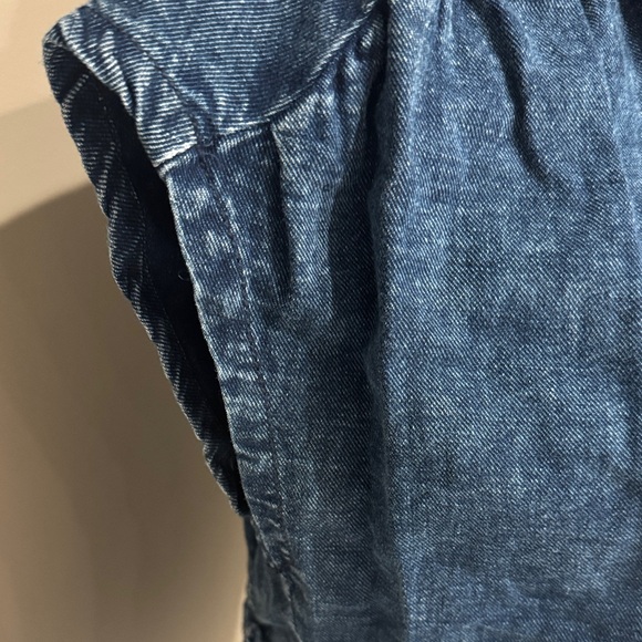 ANTHROPOLOGIE Denim Blue Women's Top Pilcro size M - Picture 4 of 10